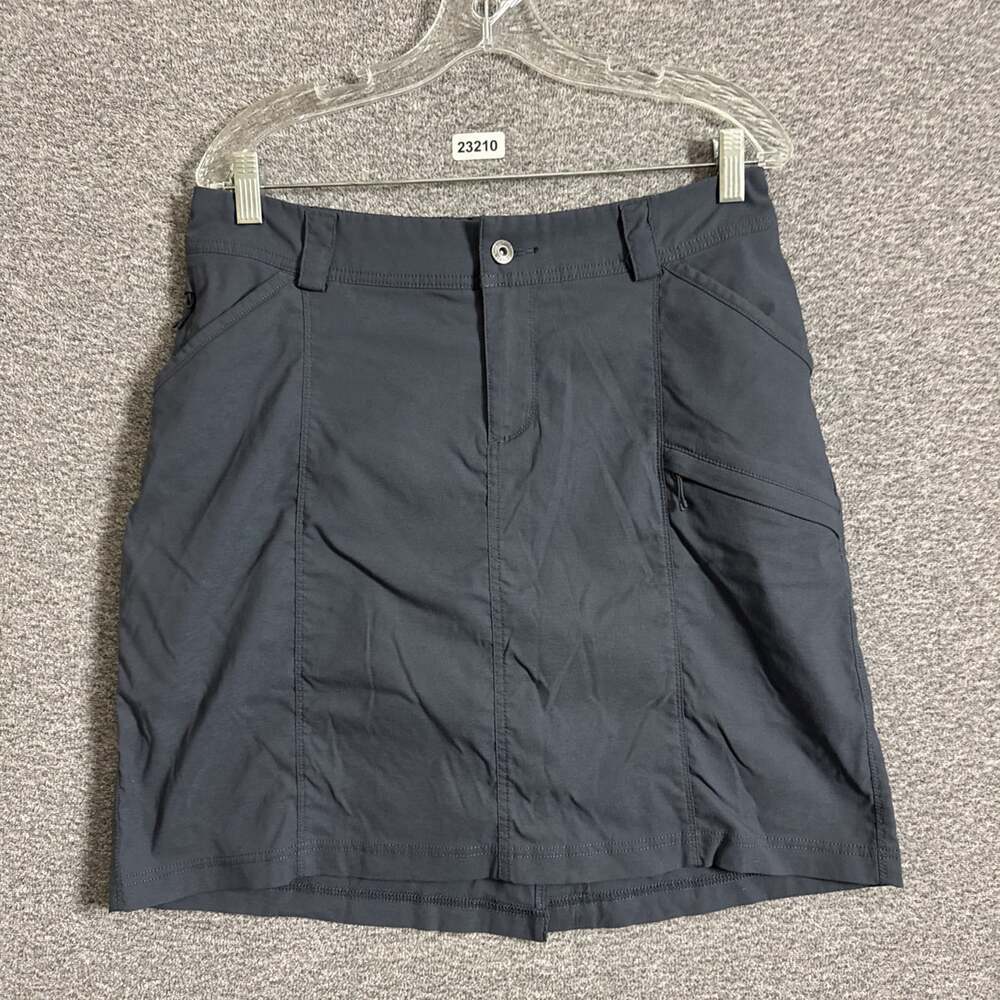 Duluth Trading Women's Size 12 Gray Nylon Dry On The Fly Skort Skirt